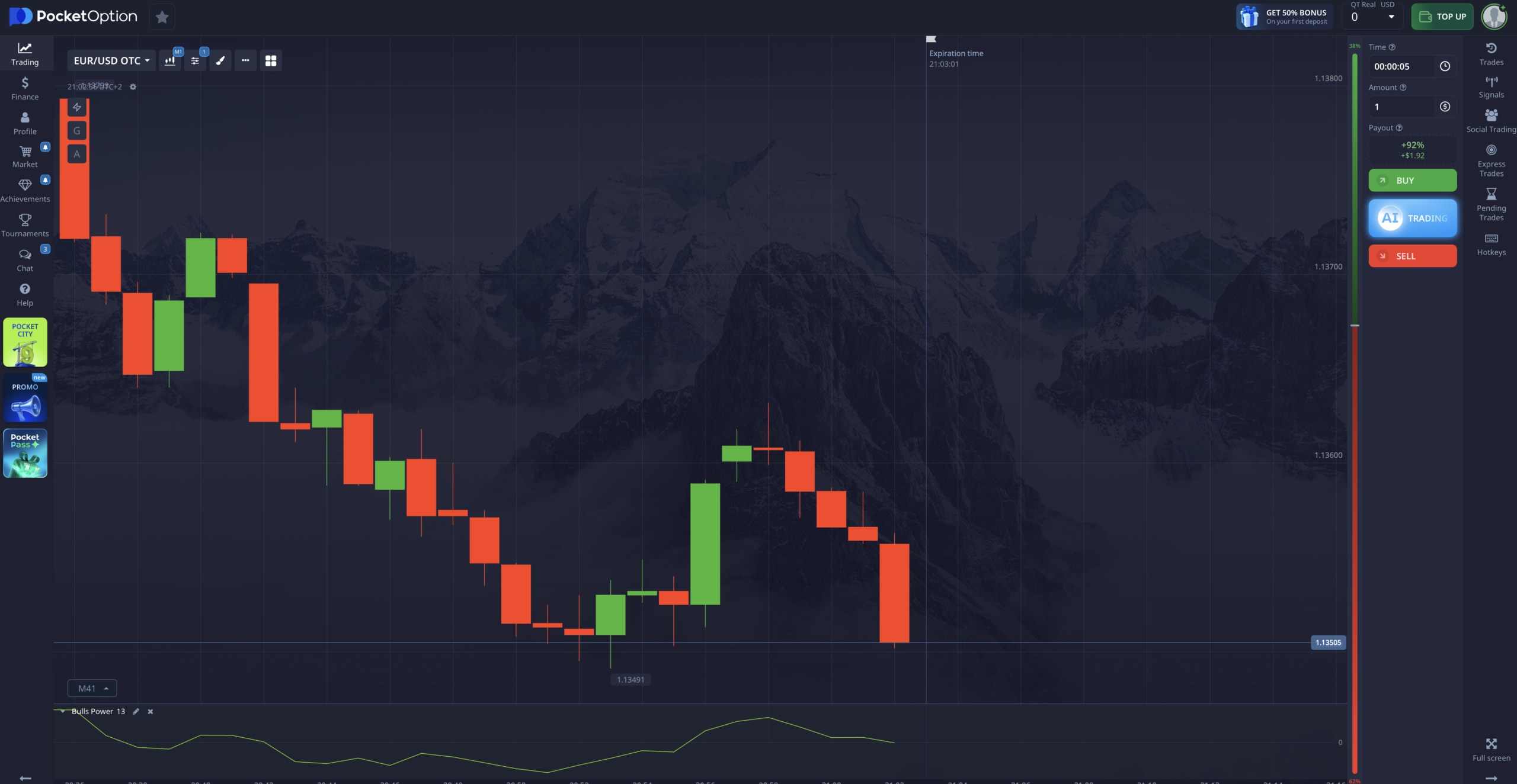 Pocket Option trading platform